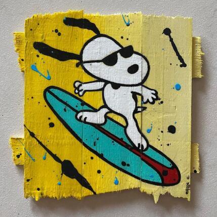 Peinture F2  the wave par Marie G.  | Tableau Pop-art Acrylique, Bois Icones Pop