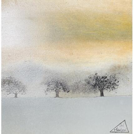 Painting Charlaine by Manconi Gil | Painting Subject matter Metal, Upcycling Landscapes