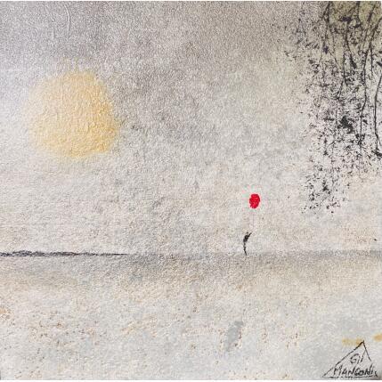 Painting Chély by Manconi Gil | Painting Subject matter Metal, Upcycling Landscapes
