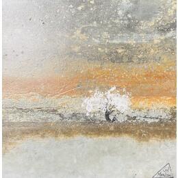 Painting Chloé by Manconi Gil | Painting Subject matter Metal, Upcycling Landscapes