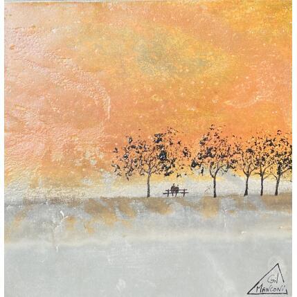 Painting Chimène by Manconi Gil | Painting Subject matter Metal, Upcycling Landscapes