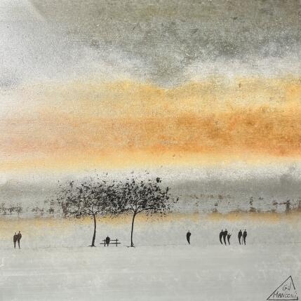 Painting Danitza by Manconi Gil | Painting Subject matter Metal, Upcycling Landscapes, Pop icons