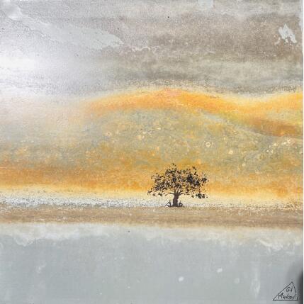 Painting Danya by Manconi Gil | Painting Subject matter Metal, Upcycling Landscapes