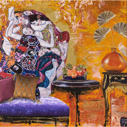 Painting La tendresse by Romanelli Karine | Painting