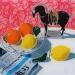 Painting Gengis faisait le tour de la Méditerranée  by Auriol Philippe | Painting Figurative Still-life Plexiglass Acrylic Posca