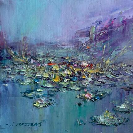 Peinture  Water Lilies  par Petras Ivica | Tableau Impressionnisme Huile Paysages