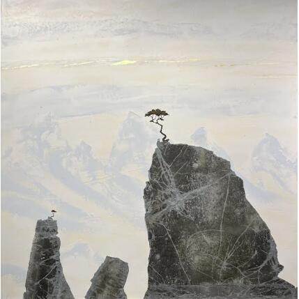Painting A 611 - Les passagers by Lemonnier  | Painting Subject matter Acrylic, Zinc Landscapes