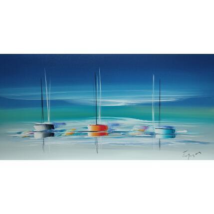 Gemälde Balade printanière von Munsch Eric | Gemälde Figurativ Acryl, Öl Marine