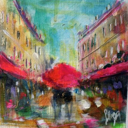 Painting Amour à Paris  by Solveiga | Painting  Acrylic