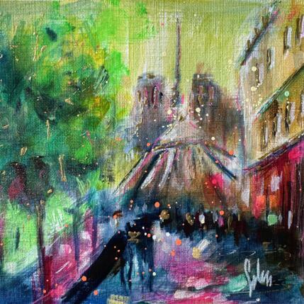 Painting Summer storm by Solveiga | Painting  Acrylic