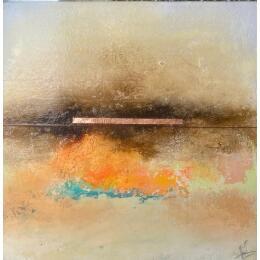 Painting Abstraction # 3722 by Hévin Christian | Painting Abstract Acrylic, Oil, Pastel Minimalist