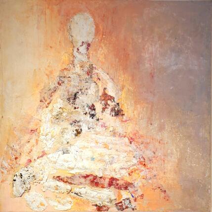 Painting Maternité by Rocco Sophie | Painting Raw art Acrylic, Gluing, Sand
