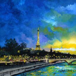 Painting NACE LA NOCHE by Rodriguez Rio Martin | Painting Impressionism Oil Pop icons, Urban