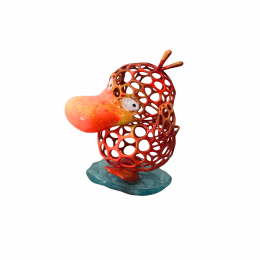Sculpture ON FIRE PSYKOKWAK by Mikhel Julien | Sculpture Pop-art Graffiti, Resin
