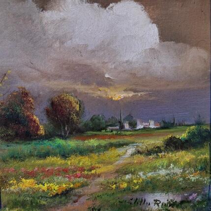 Painting Bello horizonte by Cabello Ruiz Jose | Painting Figurative Oil Landscapes, Pop icons