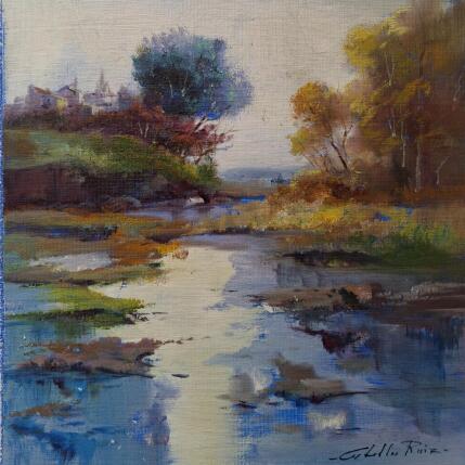 Painting Visión del paisaje by Cabello Ruiz Jose | Painting Figurative Oil Landscapes