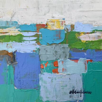 Painting Vue recomposée 1 by Ottenjann Andrea | Painting Abstract Acrylic Landscapes