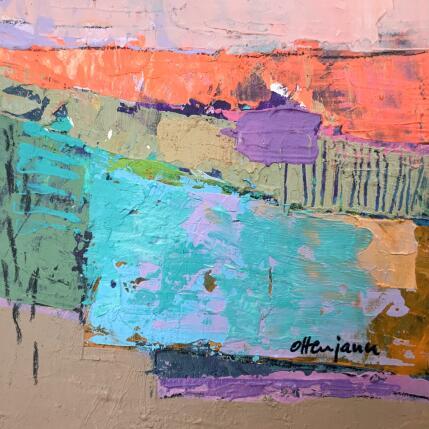 Painting Paysage abstrait 1 by Ottenjann Andrea | Painting Abstract Acrylic Landscapes