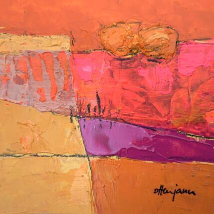 Painting Champ abstrait 2 by Ottenjann Andrea | Painting Abstract Acrylic Landscapes