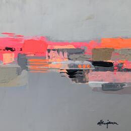 Painting Reliefs fictifs 1 by Ottenjann Andrea | Painting Abstract Acrylic Landscapes, Pop icons