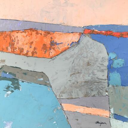 Painting Terre sans nom 3 by Ottenjann Andrea | Painting Abstract Acrylic Landscapes