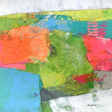 Painting Terre sans nom 2 by Ottenjann Andrea | Painting Abstract Acrylic Landscapes
