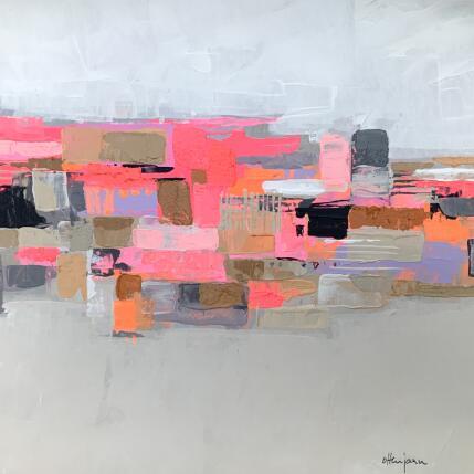 Painting Zone flottante by Ottenjann Andrea | Painting Abstract Acrylic Landscapes