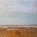 Painting Les goélands  by Mahieu Bertrand | Painting Figurative Landscapes Metal