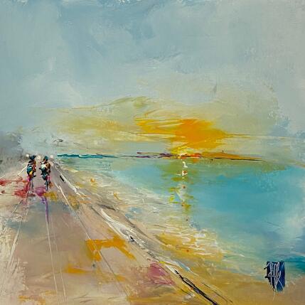 Painting Couleur Soleil by Raffin Christian | Painting Figurative Oil Landscapes