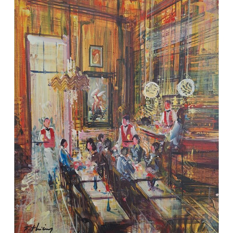 Painting Jour de Fête by Frédéric Thiery | Painting Figurative Acrylic