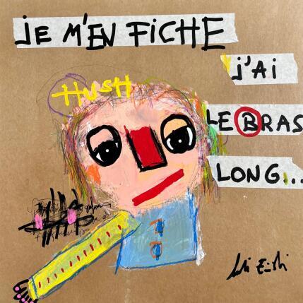 Painting JE M'EN FICHE J'AI LE BRAS LONG by Zaïdi Larbi | Painting