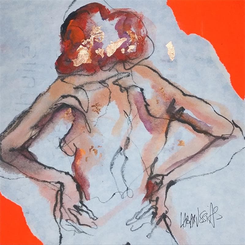 Painting Sandra by Labarussias | Painting Figurative Nude