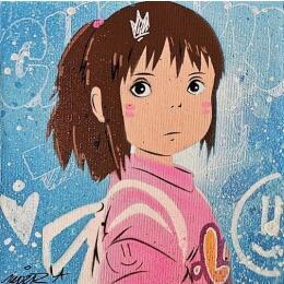 Painting Chihiro by Kedarone | Painting Pop-art Acrylic, Graffiti Pop icons