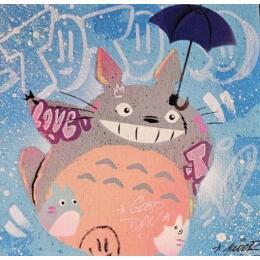 Painting Totoro by Kedarone | Painting Pop-art Acrylic, Graffiti Pop icons