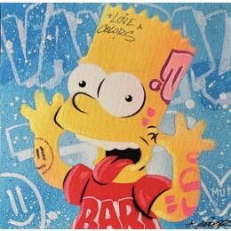 Painting Bart by Kedarone | Painting Pop-art Acrylic, Graffiti Pop icons