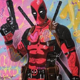 Painting Deadpool by Kedarone | Painting Pop-art Acrylic, Graffiti Pop icons