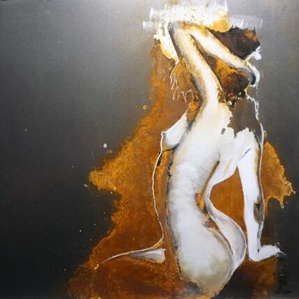 Painting L'éveil by De Géa Olivier  | Painting Figurative Metal Nude