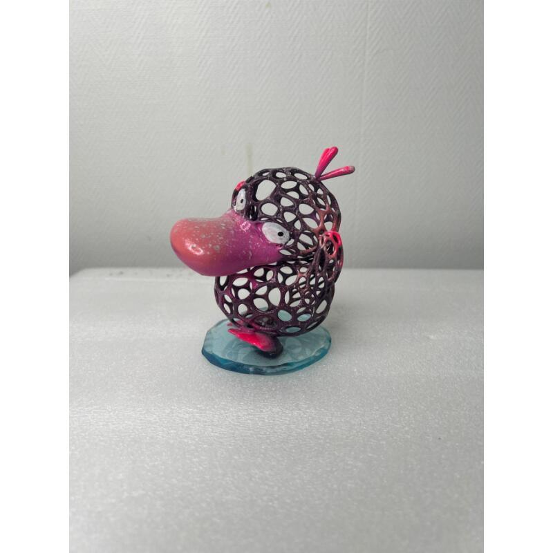 Skulptur PINKY PSYKOKWAK von Mikhel Julien | Skulptur Pop-Art Graffiti, Harz