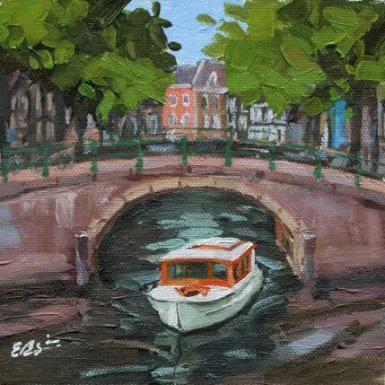 Painting Sous le pont by Elisabeth Bazin | Painting