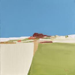 Painting La vie est belle by Hirson Sandrine  | Painting Abstract Oil Landscapes, Minimalist, Nature