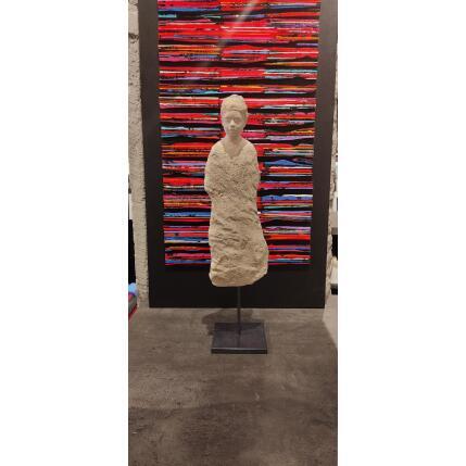 Sculpture Le silence des pierres 3 by Ferret Isabelle | Sculpture
