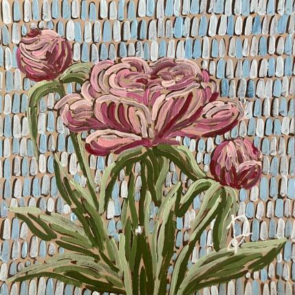 Painting Pivoines 2 by Dmitrieva Daria | Painting Impressionism Acrylic Nature, Pop icons