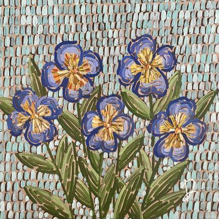 Painting Pansies by Dmitrieva Daria | Painting Impressionism Acrylic Nature