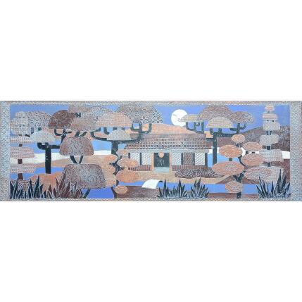 Peinture Pleine lune par Devie Bernard  | Tableau Figuratif Acrylique