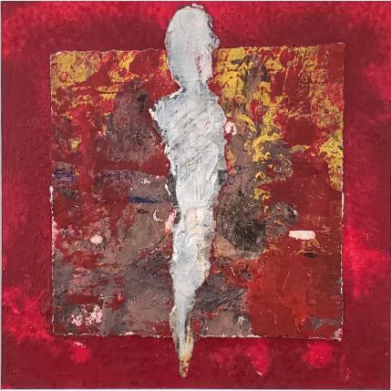 Painting L'être garance by Rocco Sophie | Painting Raw art Acrylic, Gluing, Sand