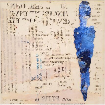 Painting L'écrivain by Rocco Sophie | Painting Raw art Acrylic, Gluing, Sand