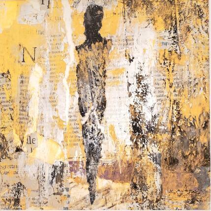 Painting Un week end d'or by Rocco Sophie | Painting Raw art Acrylic, Gluing, Sand Pop icons