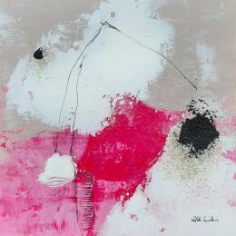 Painting abstract rose A 147 by Wilms Hilde | Painting Abstract Acrylic, Ink, Sand