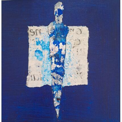 Painting Le Chaman by Rocco Sophie | Painting Raw art Acrylic, Gluing, Sand