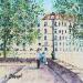 Painting Au bout de l'ïle by Dessapt Elika | Painting Impressionism Acrylic Sand
